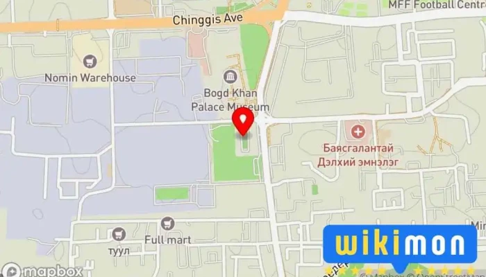 гэсэн газрын зураг УБЕГ КИОСК-2 Засгийн газрын байшин дээр Улаанбаатар