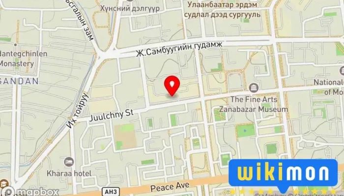 гэсэн газрын зураг Угалзат дархан хоршоо  дээр Улаанбаатар