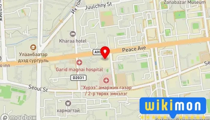 гэсэн газрын зураг Улаанбаатар их дэлгүүр Худалдааны гудамж, Хувцасны дэлгүүр, Их дэлгүүр дээр Улаанбаатар