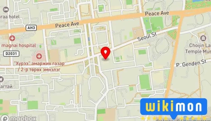 гэсэн газрын зураг Улаанбаатар Хотын Төв Номын Сан Нийтийн Номын Сан дээр Улаанбаатар