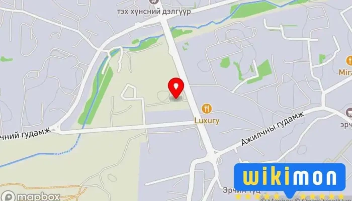 гэсэн газрын зураг Үндэсний шигшээ багийн бэлтгэлийн төв Спорт цогцолбор дээр Улаанбаатар