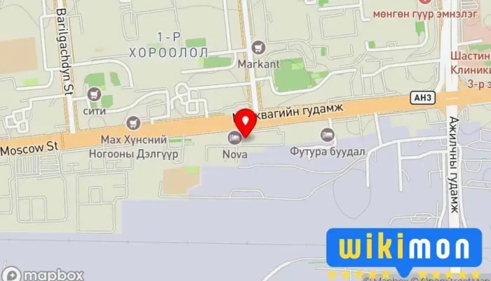 гэсэн газрын зураг Урлахуй дэлгүүр Wool craft Худалдааны гудамж дээр Улаанбаатар