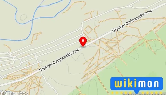 гэсэн газрын зураг Усны аж ахуй Bus stop дээр Улаанбаатар