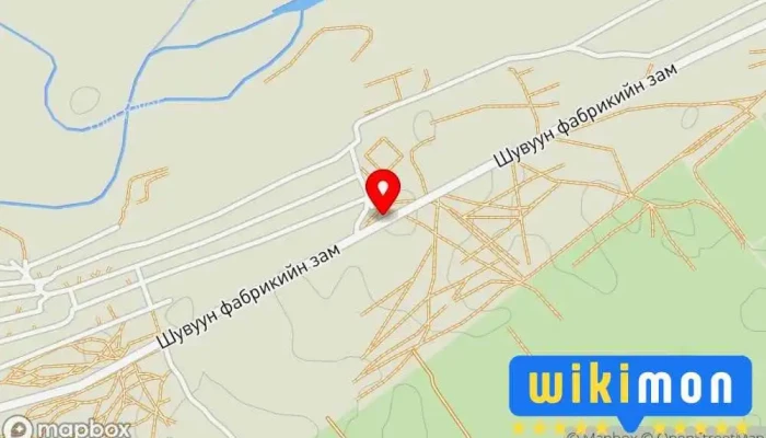 гэсэн газрын зураг Усны аж ахуй Bus stop дээр Улаанбаатар
