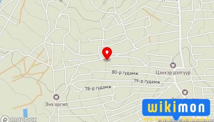 гэсэн газрын зураг Усны худаг Ус Түгээх Компани дээр Улаанбаатар