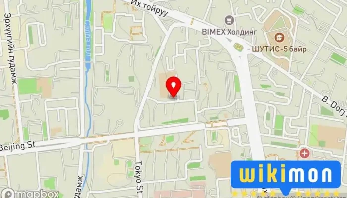 гэсэн газрын зураг УСУГ-ын Усны тоолуурын лаборатори Засгийн газрын байшин дээр Улаанбаатар