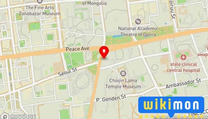гэсэн газрын зураг UulzBAR&Restaurant Ресторан дээр Улаанбаатар