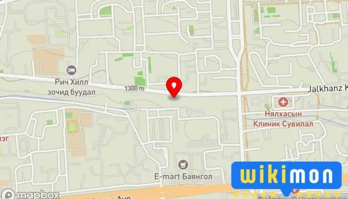 гэсэн газрын зураг WP URGUU Түүхэн Дурсгалт Газар дээр Улаанбаатар
