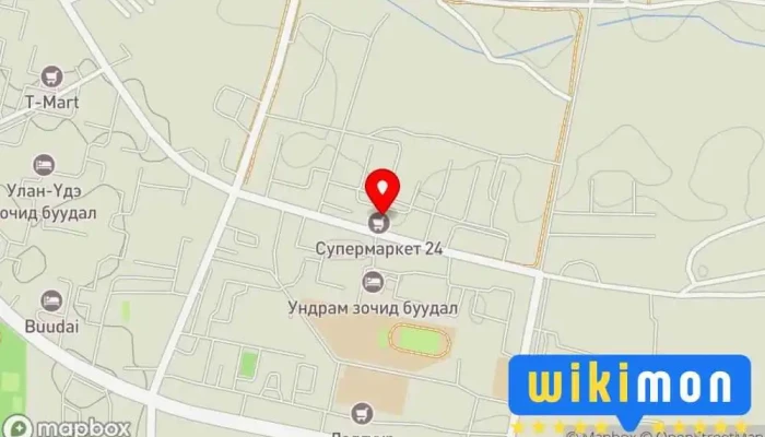 гэсэн газрын зураг Xulan Гэр ахуйн барааны дэлгүүр дээр Дархан