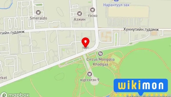 гэсэн газрын зураг Yuna Korean Restaurant Ресторан дээр Улаанбаатар