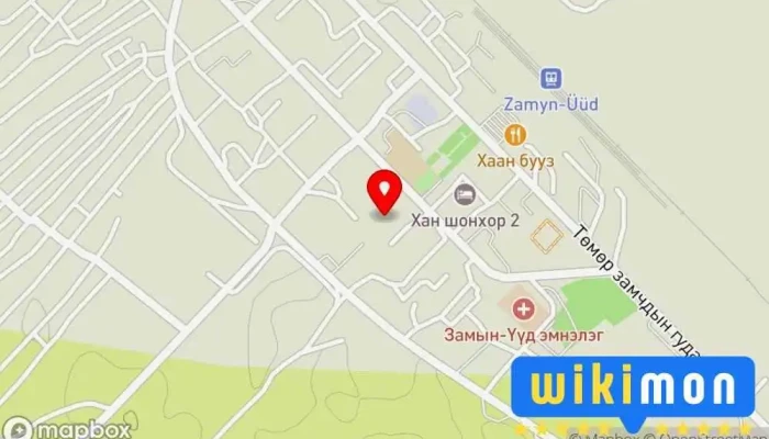 гэсэн газрын зураг Замын-Үүд ШШГХ Засгийн газрын байшин дээр Замын-Үүд