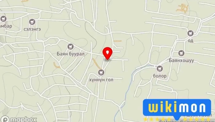 гэсэн газрын зураг Зээлийн 2 Bus stop дээр Улаанбаатар