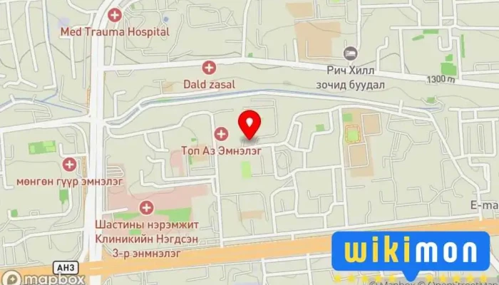 гэсэн газрын зураг Жаалуудын өлгий Хамтран Эзэмшлийн Цогцолбор дээр Улаанбаатар