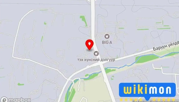 гэсэн газрын зураг Жаст Ойл ШТС1 Шатахуун түгээх станц дээр Улаанбаатар