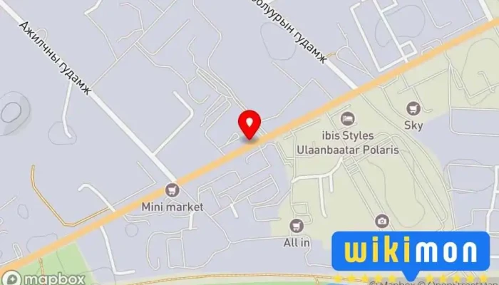 гэсэн газрын зураг Жем Bus stop дээр Улаанбаатар