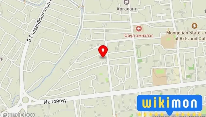 гэсэн газрын зураг Жигүүр Оргил ХХК Компаний Оффис дээр Улаанбаатар