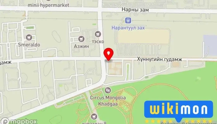гэсэн газрын зураг Жижиг Дунд Бизнесийг дэмжих Тэрбумтан төв Office accessories wholesaler дээр Улаанбаатар