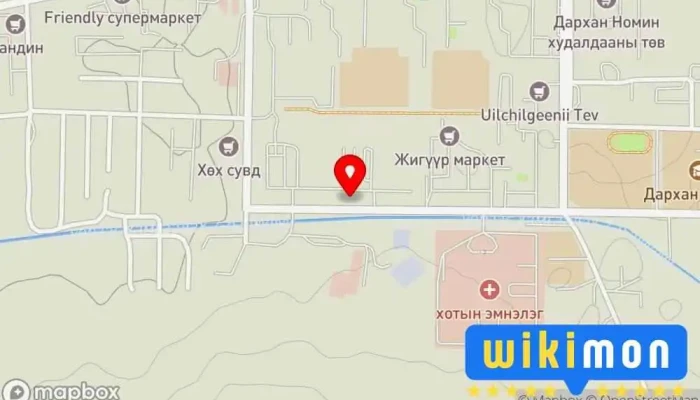 гэсэн газрын зураг Жижиг,дунд үйлдвэрийн газар Бус нутгийн захиргааны байгууллага дээр Дархан