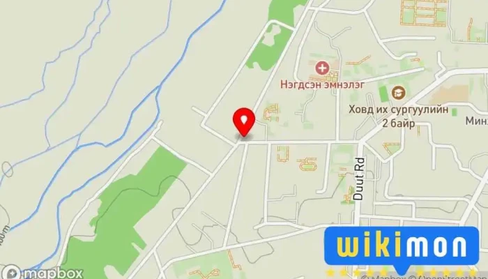 гэсэн газрын зураг Ж.Хайдавын нэрэмжит цогцолбор Байрны гадаад талбай тохижуулалч дээр Ховд