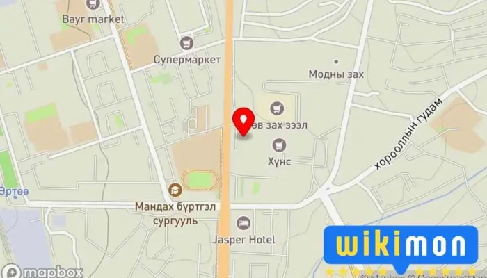 гэсэн газрын зураг Жүр Үр Дархан 2 салбар Нарийн боовны цех дээр Дархан