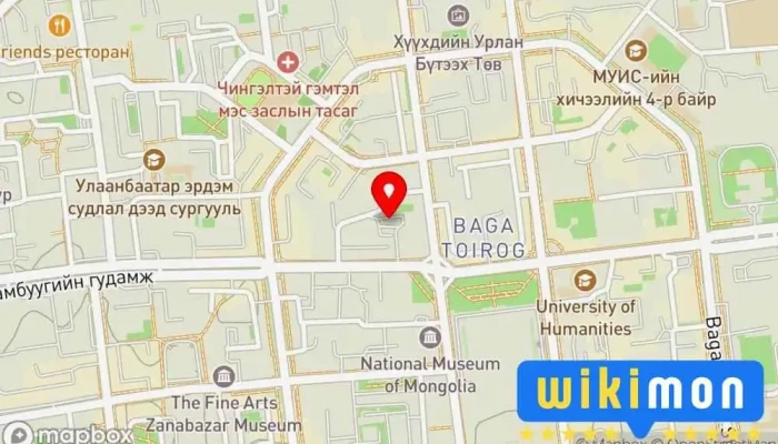 гэсэн газрын зураг Зогсоол Зогсоол дээр Улаанбаатар