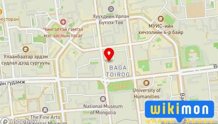 гэсэн газрын зураг Зогсоол Автомашины зогсоол дээр Улаанбаатар