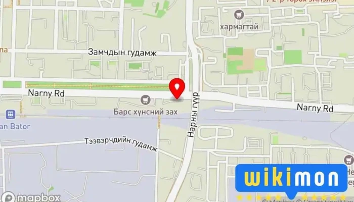 гэсэн газрын зураг Зогсоол Автомашины зогсоол дээр Улаанбаатар