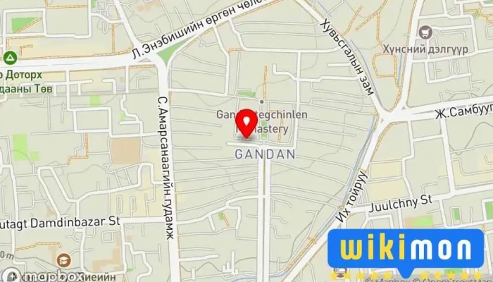 гэсэн газрын зураг Зогсоол Автомашины зогсоол дээр Улаанбаатар