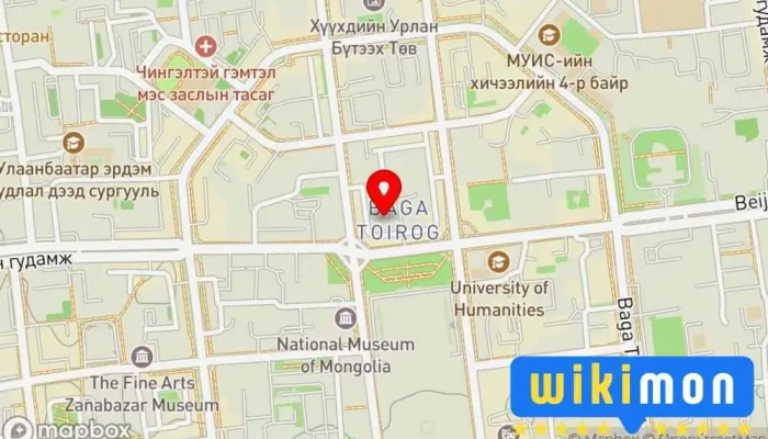 гэсэн газрын зураг Зогсоол Автомашины зогсоол дээр Улаанбаатар